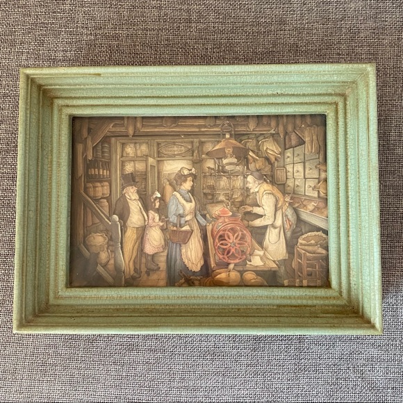 Diorama Art by Anton Pieck 1968 The Grocer - Picture 1 of 8